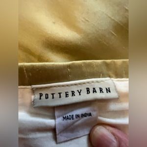 Pottery Barn Dupioni Silk Pair of Drapes, Pale Green, 50x96, Pole Pocket